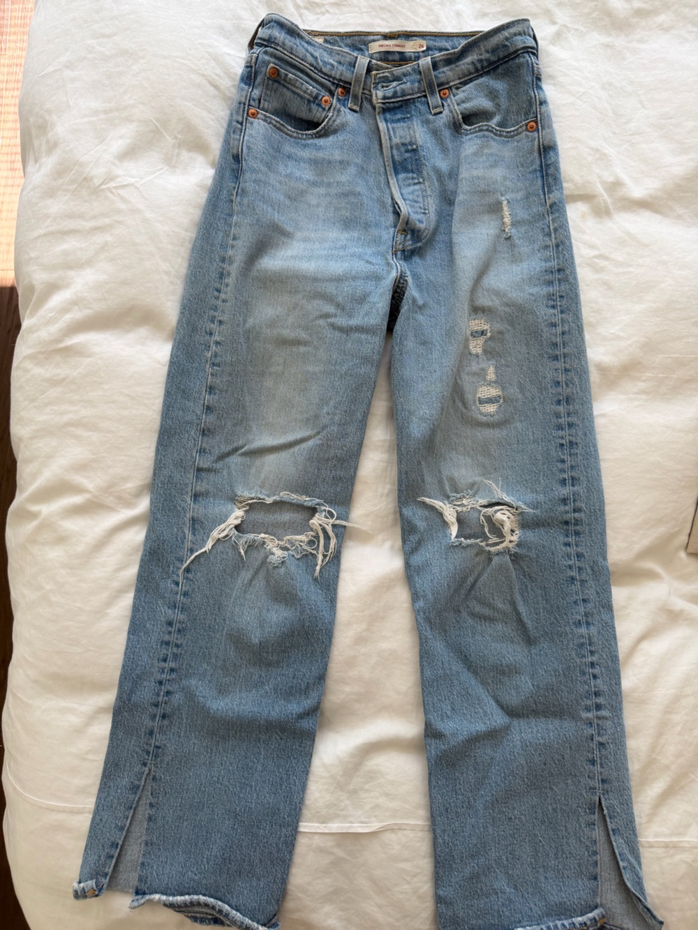 Levi’s Blue Ribcage Straight Jeans